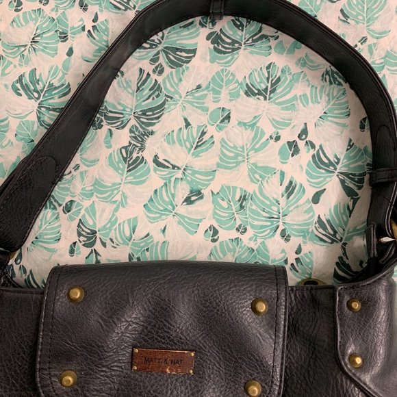 MATT & NATT black vegan leather shoulder bag - Picture 2 of 10
